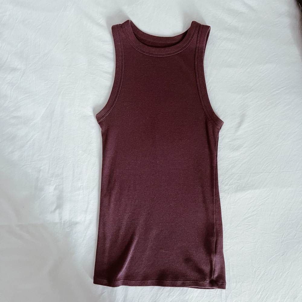 Women's Slim Fit Ribbed Tank Top